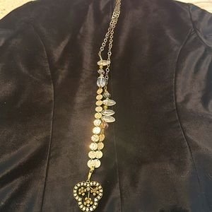 Super fun gold bangle necklace